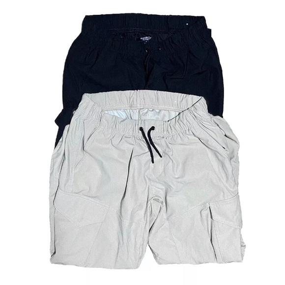 Old Navy Active Go-Dry 2 Jogger Bundle Men’s Small Khaki/Black - Picture 1 of 5